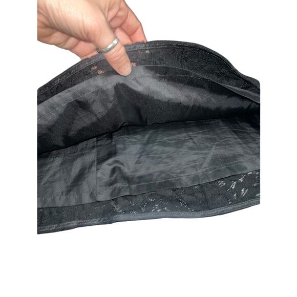 UEC J. CREW BLACK FLORAL LACE FIT & FLARE DRESS SZ 10 - Picture 6 of 11